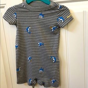 Hurley Gray Striped Shark Shortie